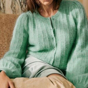 Sezane - Mohair sweater - Sea green - XS - Like new!